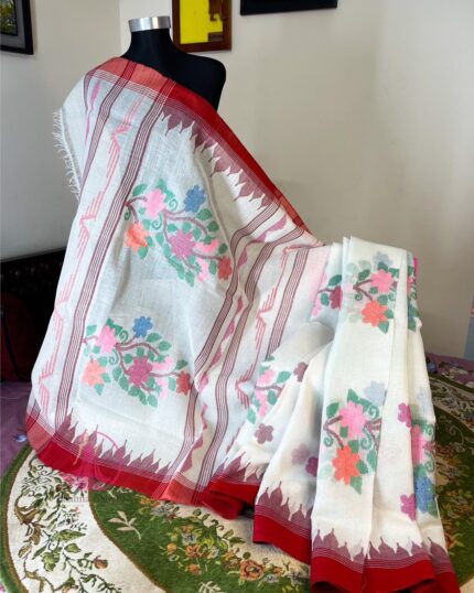 Floral Blossom Monipuri Saree